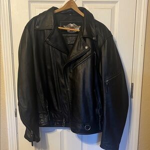 Harley-Davidson Black Leather Biker Jacket